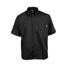 Lg Active Chef Shirt Black Ss for AllPoints Part# 2240BKBKL