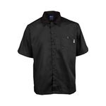 2240BKBKL - Lg Active Lightweight Black Chef Shirt