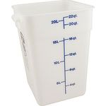 Container(Square,22 Qt,White) for Cambro Part# 22SFSP-148