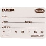 Labels, Food Rotation for Cambro Part# 23SL