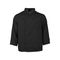 2577BLKXS - XS Lightweight Long Sleeve Black Chef Coat