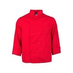 2Xl Lw Chef Coat Red Long Sleeve for AllPoints Part# 2577RED2XL