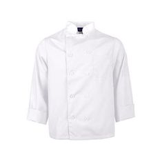 3Xl Lw Chef Coat White Long Sleeve for AllPoints Part# 2577WHT3XL