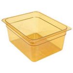 Hot Pan Half X 6 -772 Amber for Cambro Part# 26HP-150