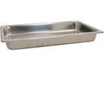 Vollrath 30022 Super Pan V Food Pan, Full Size, 2-1/2" Deep, 8.3 Qt Capacity, 22 Gauge, 300 Series Stainless Steel, Reinforced Pour Corners, Reverse Formed Flattened Edges, Anti-Jamming Design, Nsf, Made In Usa, Jacob'S Pride Collection, Limited Lifetime Warranty (Ref