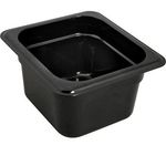 Carlisle 3068403 Storplus High Heat Hot Food Pan, 1/3 Size, 3.8 Qt. Capacity, 4" Deep, Double Handle, Easy-Lift Notch, Capacity Indicators, Temperature Range: -40  - 380 F, Stackable, Break/Stain-Resistant, Dishwasher/Microwave Safe, Polyether Sulfone, Bpa Free, Am