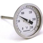 0/250F THERMOMETER,1/2"BOT. For Ashcroft Part# 30EI60E040-0/250F