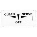 Decal - Clean/off/on for Stoelting Part# 324163