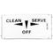 Decal - Clean/off/on for Stoelting Part# 324163