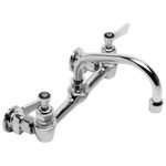 FISHER MFG - 3250 - ADJUSTABLE PANTRY FAUCET 8" CTR WALL 6" NOZ