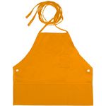 3770ORA - 26 in x 26 in 3 Pocket Orange Bib Apron