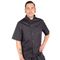 2Xl Mens Chef Coat Lw Mesh Short Slv Black for AllPoints Part# 3905BLK2XL