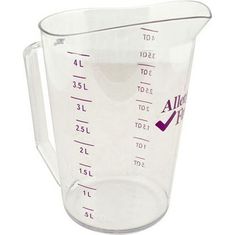 4 Qt Measuring Cup Allergen-Free for Cambro Part# 400MCCW-441