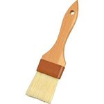 Carlisle 4037400 Sparta Chef Series Basting Brush, 2" Wide Epoxy-Set Bristles, Double-Boiled, Heat Resistant Up To 500 F, Water-Resistant, Brown Plastic Ferrules, Lacquered Hardwood Handle, Boars Hair, Bleached, Made In Usa                          