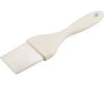 Carlisle 4039102 Sparta Galaxy Pastry Brush, 2" Wide, Flat, Hanging Hole, Bristles Epoxy-Set To Ferrules, Soft, Tapered With Chisel-Point Trim, One-Piece Plastic Handle, Nylon, White, Made In Usa                                          