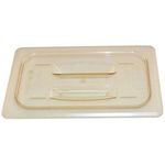 Cambro 40HPCH-150 Lid with Molded Handle, Amber, 1/4 Size Pan