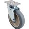 120-1103 - CASTER,PLATE (5"OD,SWVL,GRAY)