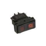 Blodgett 41886 Rocker Switch, Lighted Red/Amber, Power