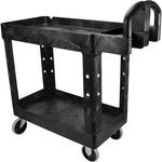 Cart,Utility (2-Shelf, Black) for Rubbermaid Part# 450088BLA