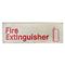 Sign,Fire Extinguisher , 3X9" for Traex Part# 4518