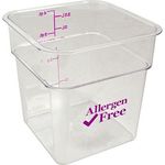 4 Qt Camsquare Container Allergen-Free Storage for Cambro Part# 4SFSCW-441