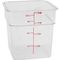 Container Sq Clear 4Qt  for Cambro Part# 4SFSCW135