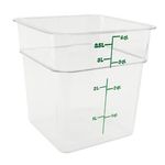 Cambro 4SFSCW 4 QT CLEAR CONT PK OF 6