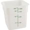 Container(Square,White,4 Qt) for Cambro Part# 4SFSP-148