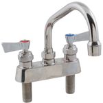 FISHER MFG - 53740 - FAUCET,4"DK, LEADFREE,SS.6"SP