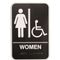 Sign,Woman,Whlchair(Braille) for Vollrath Part# 5630