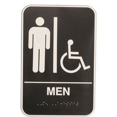 Sign,Men'S,Whlchair(Braille) for Vollrath Part# 5631