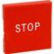 Button,Stop(Red,1.25"Sq) for Oliver Packaging & Equipment Part# 5708-6116