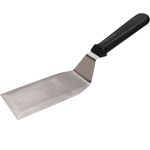 Browne Foodservice 5744315 Turner, 12" Oal, 4-4/5" X 2-4/5" Stainless Steel Blade, Beveled, Abs Handle, Black                                                                                                                                                   