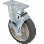 Cambro 60007 Equivalent 5" Swivel Caster with Brake for Cambro Dish Dollies / Caddies