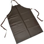 San Jamar 604VBA37-BR APRON BIB VINYL - BROWN 25X37