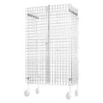 68749 - 18 in x 36 in x 63 in Chrome Plated Wire Security Cage