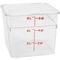 Container Sq Clear 6Qt  for Cambro Part# 6SFSCW135