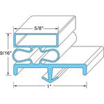 Door Gasket 21 3/8" X 60 1/2" for AllPoints Part# 741252