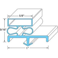 Door Gasket 21 3/8" X 60 1/2" for AllPoints Part# 741252