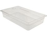 True 811282 Food Pan, Clear, Full Size, 12 3/4" x 20 7/8" x 4"