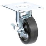 True 830217 Caster With Brake, Plate, Swivel, 4"