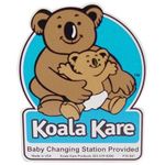 Koala 841 Decal, Bathroom Stall Door