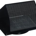 Wall Cap black for 6" rnd duct for BROAN-NuTone Part# 843BL