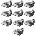 All Points 85-1049 Solderless Terminal Connector; 1/4" Female Tab; #8 Screw - 10/Pack