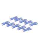 All Points 85-1067 Blue Female Vinyl Insulated Quick Disconnect; 1/4" Tab; Wire Gauge: 16-14 - 10/Pack