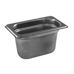 Vollrath 90942 Super Pan 3 1/9 Gn Food Pan, 4" Deep, (100Mm), 0.9 Qt Capacity, 22 Gauge, 300 Series Stainless Steel, Top Flange Corners With Concave Indentation, Anti-Jamming, Reverse Form Flattened Edge, Framing Shoulder, Interchangeable With Spv Plastic Pan Line, Mee