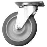 Caster,Plate (5"Od,Swvl,Gray) for Lakeside Part# 9137