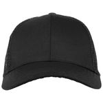 95743 - Black Poly Front Mesh Back Cap