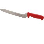 Serrated Sandwich Knife Off-Set, Red Handle for AllPoints Part# 97655