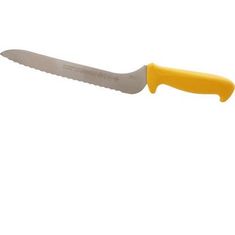 Serrated Sandwich Knife Off-Set, Yellow Handle for AllPoints Part# 97656